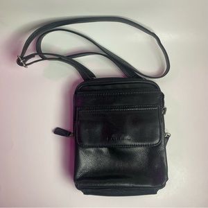 Black Leather Crossbody Purse by Fossil
